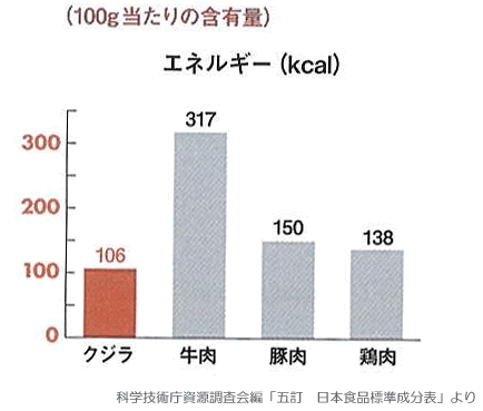 くじらエネルギー含有量（100ｇ）